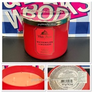 Bath &amp; Body Works Aromatherapy Scented Candle #Watermelon Lemonade 411g. บาธ แอนด์ บอดี้ เวิร์ก เทียนหอม 3 ไส้ ขนาดใหญ่สุด