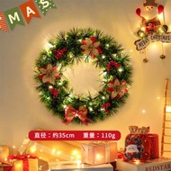 RL DEPARTMENT STORE - 聖誕節裝飾品花圈聖誕花環酒店商場裝飾品門掛高檔松針擺設擺設