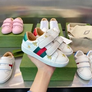 GUCC * Classic Little Bee Velcro Children's Shoes 024 Classic Double Velcro Little Bee Casual Shoes 