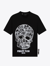 Philipp plein ppnew mùa hè in hình đầu lâu Áo phông nam nửa tay ngắn tay Áo Thun