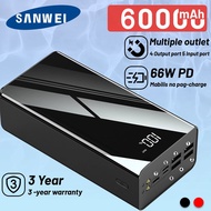 Power Bank 60000mAh Intelligent Digital Display LED Light 3 Input 4 Output Fast Charging PowerBank