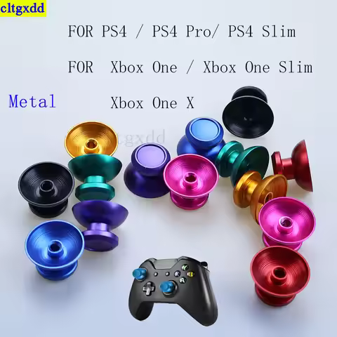 Cltgxdd 1 pair FOR PS4/PS4 Pro/Slim/Xbox One/Xbox One Slim/X gamepad controller finger stick metal a