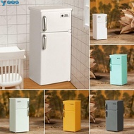 YVE Mini Fridge, Kitchen Appliances Multicolor Fridge Model, Retro 1:24 Plastic Blyth Doll Fridge De
