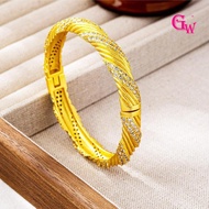 Retro Heavy-duty Design Style Simple And Luxurious Twisted Braided Fashion Clasp Bracelet To the lad