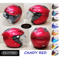 GRAYFOSH JF3 Helmet -  CANDY RED ( Size : L ) XDOT TSR KYT ARC BELL BKP MAGNUM SGV SHOIE MS88
