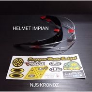 HOT PRODUCT NJS KRONOZ HELMET SPOILER + STICKER