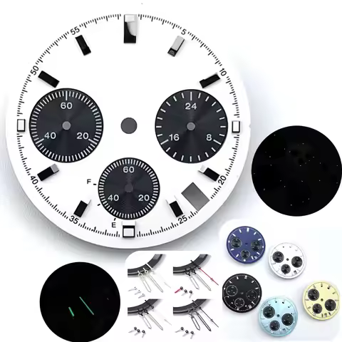29.5mm Watch Dial Battery Indicator (F-E) Racing Chronograph No logo For Seiko Prospex Speedtimer Qu