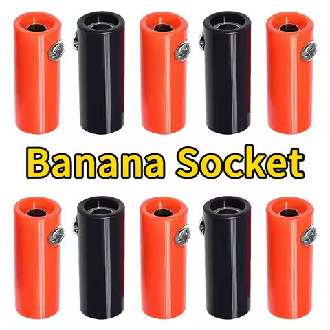 10Pcs 4mm Banana Socket 4mm Banana Plug Female to Female Jack Connector Audio Extension Adapter