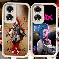 H92 Fortnite White Casing for OPPO A98 A17K A58 A60 A18 A17 A38 A78 5G