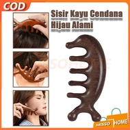 Scalp Massage Comb Made of Sandalwood,/, Face and Body, Portable Massage Comb, Five-finger massage c