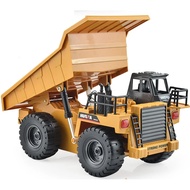 Huina 1534 Rc Truck Tractor 1:18 9Ch 2.4G Remote Control Metal Dump Truck Electric Ready-to-Go Engin