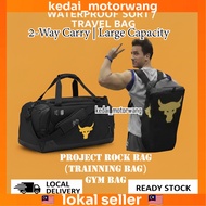 ready stock Under Armour Project Rock Bag （trainning bag）gym bag travel beg besar travel waterproof 