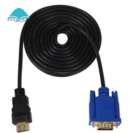 HDTV  Gold Male To VGA HD-15 Male 15Pin Adapter Cable 6FT 1.8M 1080P