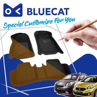 Bluecat 5D Carpet Perodua Myvi 2017 (2005-2017) Car Floor Mat / Leather Carpet