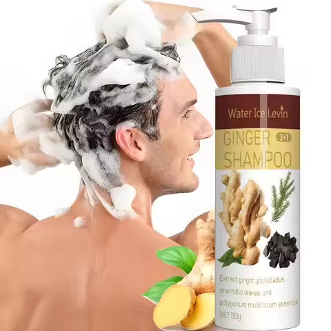 Ginger Regrowth Shampoo Anti Hair Loss Oil Control Dandruff Removal Moisturiz Nourish Scalp Repair D