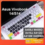 ❡✱Asus Keyboard Cover Vivobook S14 Keyboard Protector Vivobook 14 M409D A409J A416J A412D A409M M409B A412FL A416M X409
