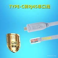 Kabel Serial Konsol FT232R TYPE-C ke RJ45 RS232 Kabel Penyahpepijatan Suis Router Cisco
