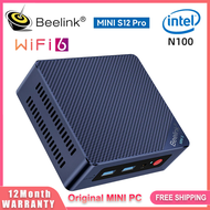 Beelink MINI S12 PRO Intel N100 DDR4 16G+500G SSD Windows 11 Pro WIFI 6 BT5.2 Desktop MINI S12 N95 8