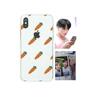 Merchandise BTS Smartphone Case Case Case + Photo Card% PM iPhone Smartphone Case and Galaxy Mobile Case Cute Carrot Pattern Kun-iphone x/xs, xs ma