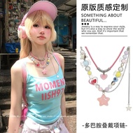 Y2k Accessories y2k Necklace y2k Jewelry Y2K Asian Culture Millennium Hot Girl American Necklace Ame