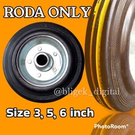 Trolley wheels trolley/ only black 6 inch/ only