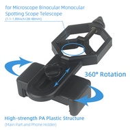 Cell Phone Adapter Plastic for Monocular Microscope Telescope Binoculars Spotting Scope Mobile Phone