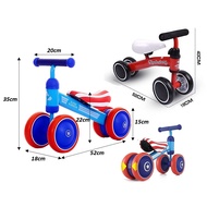 Ready Stock Malaysia Child Baby Infant Walker Balance Car Bike Scooter Four-Wheel Scooter Kid 1-3 Ye