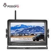 Podofo 7Inch Wireless Car Monitor Waterproof Night Vision Reverse Camera Back Up Camera for Truck/RV