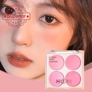 Ice Cream Four-color Blush Brightening Natural Bare Makeup Effect Pigmented Matte Fine Texture Q4m0
