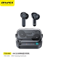 Awei T58 ANC Gaming Earbuds Noise Cancellation Gaming Bluetooth Earbuds Awei Wirelress Earbuds