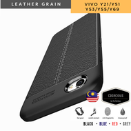 Vivo Y21Y51 2015Y51TY53Y55Y55AY69 Slim Leather Laychee Grained Medium Hard Polycarbonate TPU Back Co