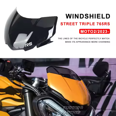FOR Street Triple 765RS 765RS 765RS moto2 2023 Motorcycle Accessories Windshield Windshield Sports W