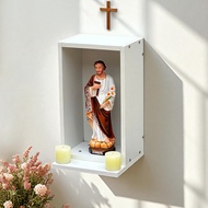 Wall-mounted altar, Catholic altar, assembled wooden table shelf made of high quality mdf wood, easy
