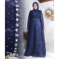 Gamis Kekinian Kombinasi Payet Dan Ceruty//Gamis Modern Full Brokat