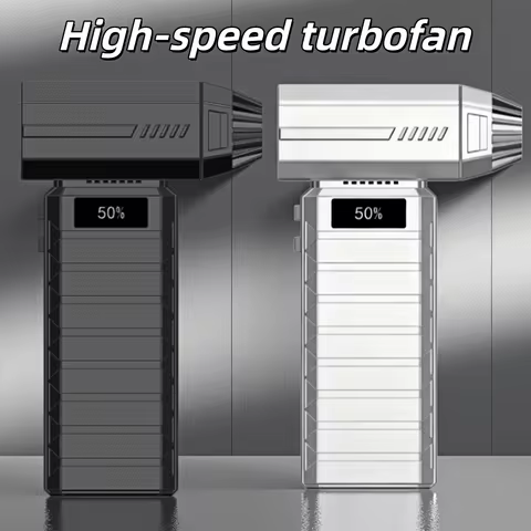 100000RPM Violent Turbo Jet Fan Brushless Motor Powerful Air Thrust Dual LED Lights Digital Power Di