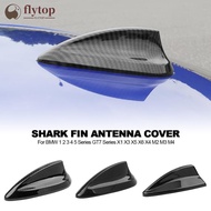 FLYTOP Carbon Fiber Antenna Cover Real Shark Fin For BMW 1 2 3 4 5 Series GT7 Series X1 X3 X5 X6 X4 