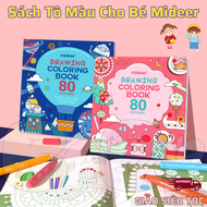 Sách Tô Màu Cho Bé Gái Bé Trai Mideer Drawing Coloring Tranh Tô Màu Cao Cấp