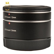 12mm 24mm Electronic Auto Focus Macro Extension Tube Lens Adapter Ring for Canon Eosr R5 R6 EOSRP RF