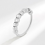 Round beads can rotate the ring, anxiety decompress the ring, and rotate the fretful ring