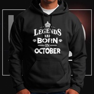 Legends are Born in October Hoodies Jacket for Men 05