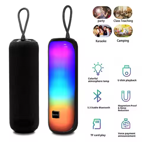 Outdoor Bluetooth Speaker Portable Music Bass Stereo Powerful Outdoor Woofer Bluetooth Speaker Subwo