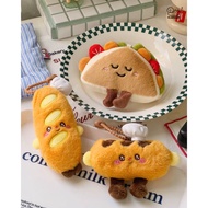 Emoji food cotton keychain