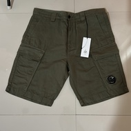 CP Company Bermuda Cargo with Lens in Millitary Green