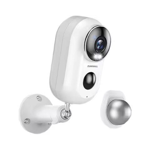 ZUMIMALL APP F5 Security Cameras Wireless Outdoor with Magnetic Mount, Battery Powered, 2.4G WiFi ,3