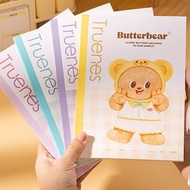 1PCS Deli HY201 Butterbear Wireless Binding Notebook A5 Notebook Student Handbook Notebook
