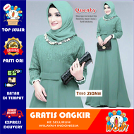 COD - Gamis Wanita Terbaru 2021 -  Baju Lebaran -Baju Gamis Brokat Murah Modern - Baju Gamis Kekinia