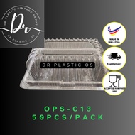 OPS-C46 BENXON Plastic Tray ( 50pcs+-) Bakery Disposable Packaging Food Tray / Bekas Makanan OPS C46