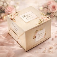 [4"x4"x4"] CAKE BOX /Sliced Cake Box/ Food Packaging Box/ Small Cake Box for 3 inches Cake.