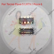 1-10pcs Inner Battery FPC Connector Plug Clip Contact On Motherboard Board For Tecno Pova 5 LH7n / P