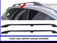 ROOF RAIL IMPORT DAKAR XPANDER ROOFRAIL IMPOR XPANDER HITAM DAN SILVER